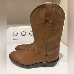 Justin Brown Leather Western Cowboy Boots size 13D Mens.